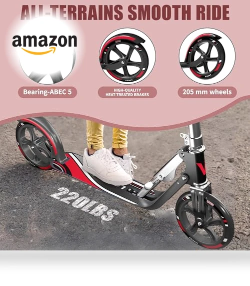 Adjustable Height Foldable Scooter — Push Scooters, LEEYV