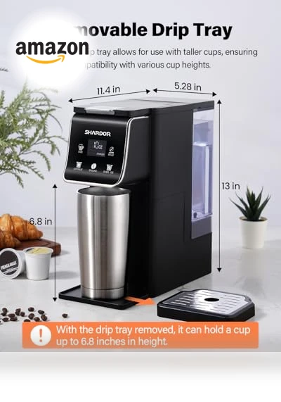 Coffee Maker Hot & Iced With Bold Setting — Chilled Coffee Delights, SHARDOR