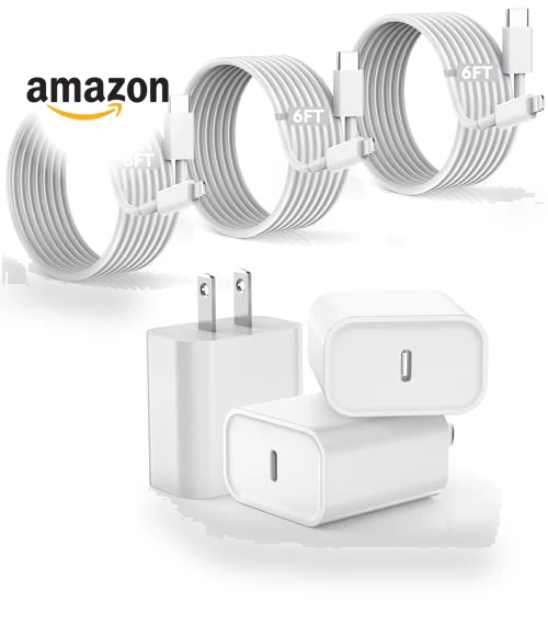Fast Charger iPhone 3Pack with 6FT USB C to Lightning Cable — Lightning, Shenzhen huangxingfu Technology Co.,Ltd.