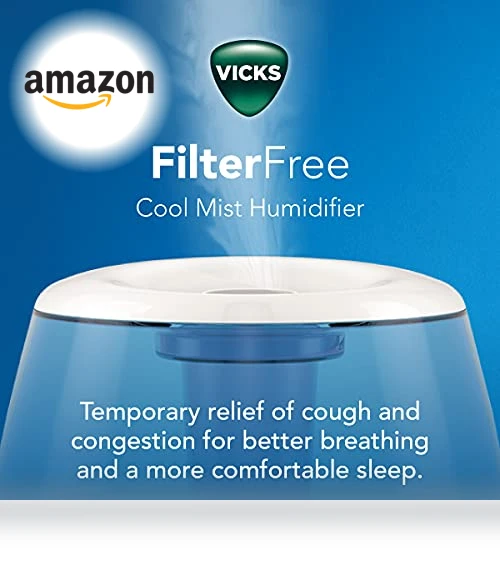 Filter-Free Ultrasonic Humidifier — Air Moisturizers, Vicks