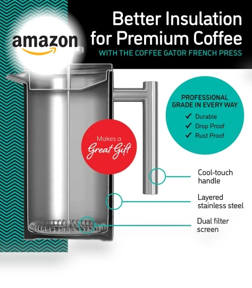 French Press Coffee Maker — French Press Coffee Makers, Coffee Gator