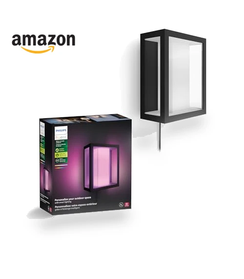 Impress Outdoor Wall Light Wide — Garden Illumination, Philips Hue