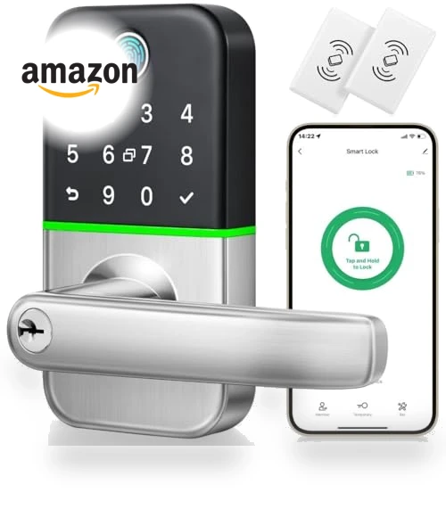 Keypad Smart Door Lock with Handle — Smart Home Security, KUCACCI