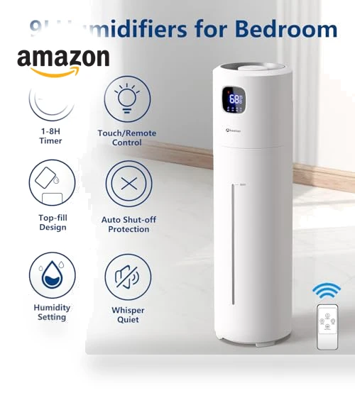 Large Ultrasonic Cool Mist Humidifier — Air Moisturizers, Akeshan