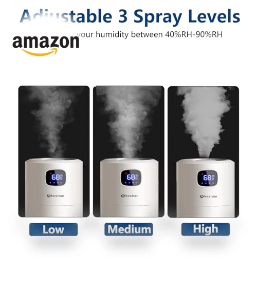 Large Ultrasonic Cool Mist Humidifier — Air Moisturizers, Akeshan