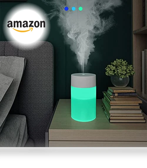 Mini Humidifier with 7 Color LED — Air Moisturizers, HOTFFISH