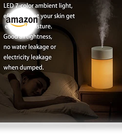 Mini Humidifier with 7 Color LED — Air Moisturizers, HOTFFISH