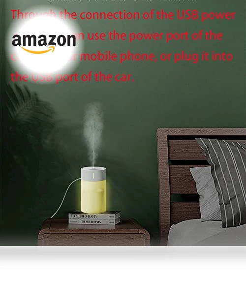Mini Humidifier with 7 Color LED — Air Moisturizers, HOTFFISH