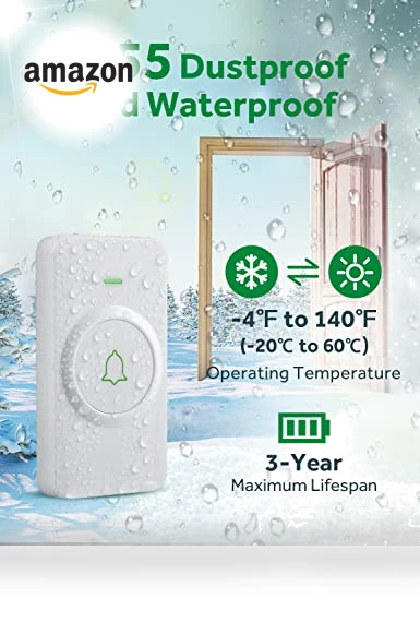 Mini Waterproof Wireless Doorbell — Kits, AVANTEK