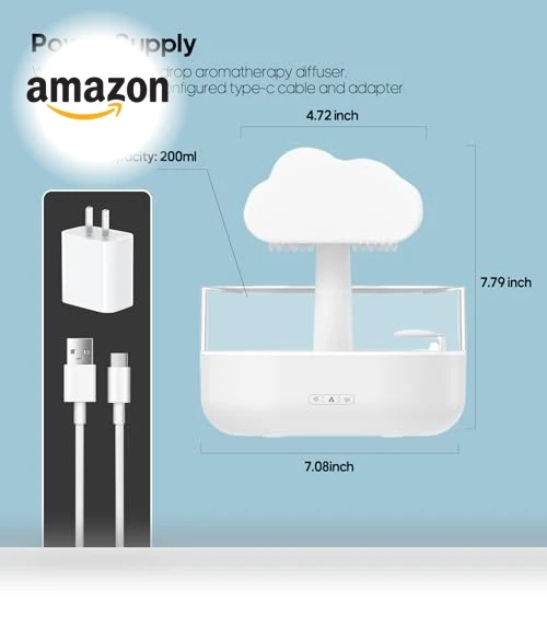 Rain Cloud Humidifier Water Drip — Air Moisturizers, Rican