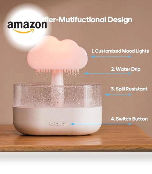 Rain Cloud Humidifier Water Drip — Air Moisturizers, Rican