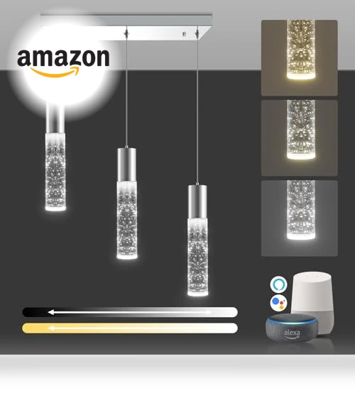 Smart 3-Light LED Pendant Lighting — Pendants, OKELI