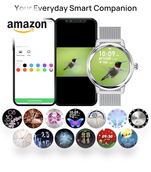 Smart Watch for Women with Heart Rate/SpO2/Female Cycle Tracker — Smartwatches, Oritham