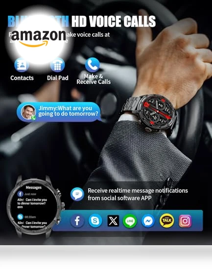 Smart Watch with LED Flashlight — Smartwatches, LIGE