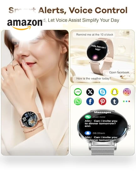 Ultra-Slim HD Women's Smart Watch — Smartwatches, LIGE