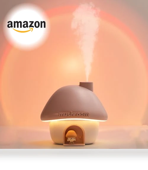 Ultrasonic Humidifier with Sunset Light — Air Moisturizers, fuliying