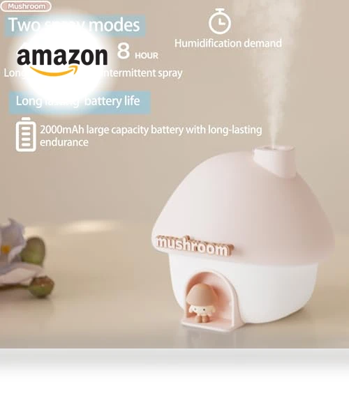 Ultrasonic Humidifier with Sunset Light — Air Moisturizers, fuliying
