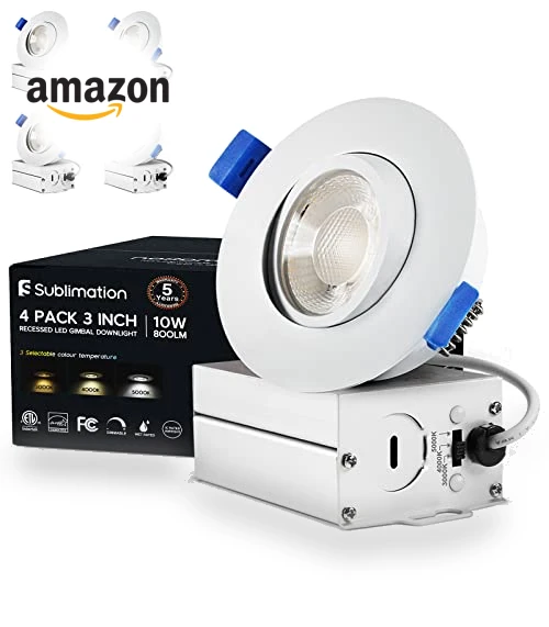 3 Inch Gimbal LED Recessed Light — Kits, Sublimation