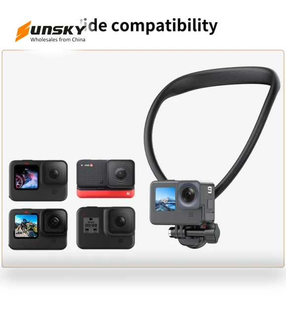 Lazy Neck Bracket Magnetic Quick Release POV View Mount — Chest Camera Mounts, PULUZ