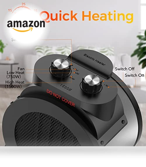 PTC Electric Space Heater — Portable Heating Solutions, Elevoke