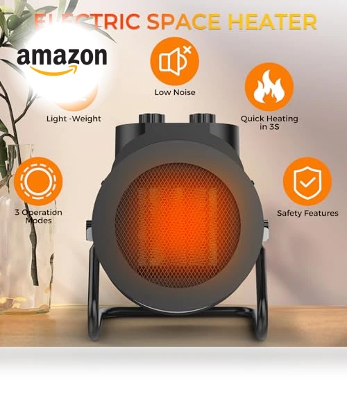 PTC Electric Space Heater — Portable Heating Solutions, Elevoke