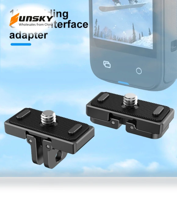 Quick Release 1/4 inch Folding Base — Tripod Mount Rings, PULUZ