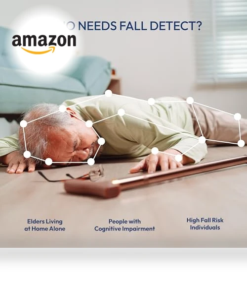 Senior Care Camera with Advanced Fall Detection — Health Monitoring & Alert Systems, Kami Vision