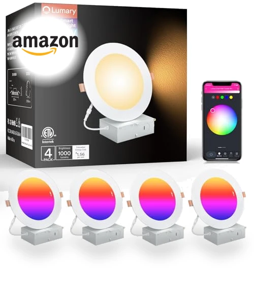 Smart Recessed Lighting 6 Inch — LED, Lumary