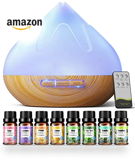 Aroma Diffuser with Essential Oils Set — Air Moisturizers, Dynooper