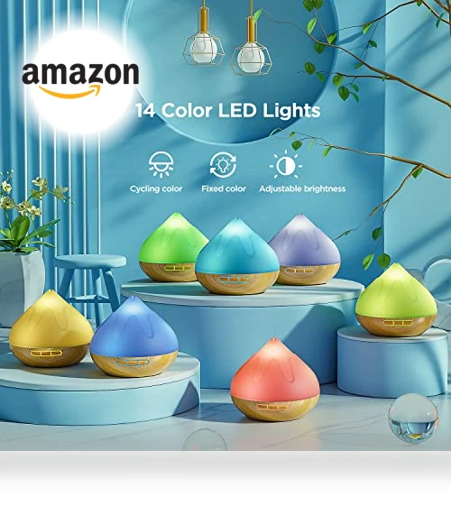 Aroma Diffuser with Essential Oils Set — Air Moisturizers, Dynooper