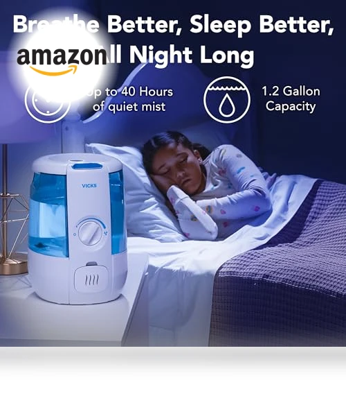 CoolRelief Cool Mist Humidifier — Air Moisturizers, Vicks
