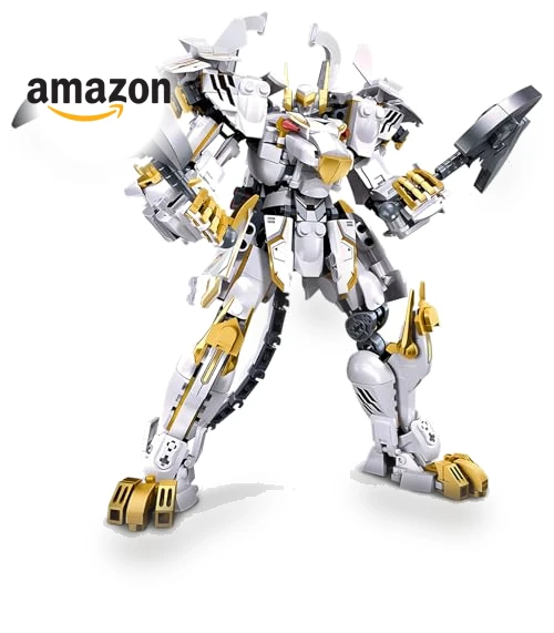Flexible Cool White Tiger Warrior Model Kit — Construction Kits, HIGH GODO