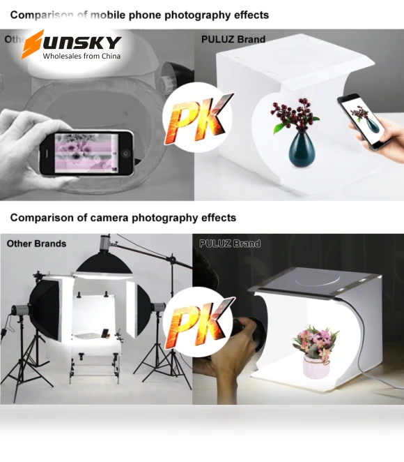 Folding Portable Light Photo Lighting Studio Shooting Tent Box Kit — Photography Lighting & Studio Equipment, PULUZ