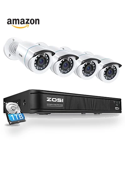 Home Security Camera System with AI Human Vehicle Detection — Outdoor Security Cameras, ZOSI