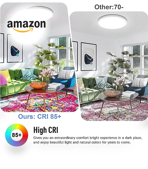 LED Flush Mount Ceiling Light Fixture — Overhead Lighting, SunRider