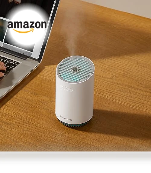 Mini Humidifier with LED Light — Air Moisturizers, HomBreez