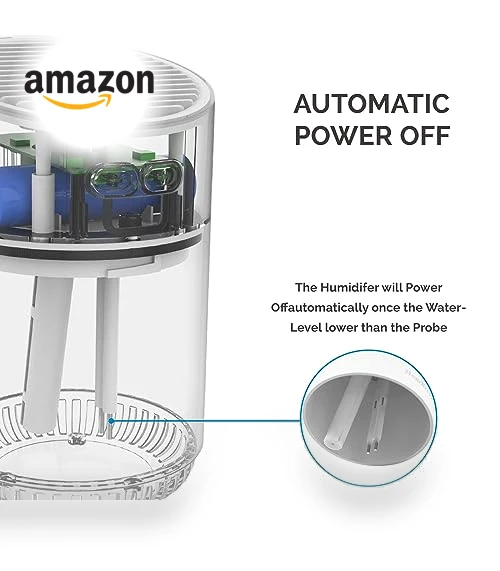Mini Humidifier with LED Light — Air Moisturizers, HomBreez