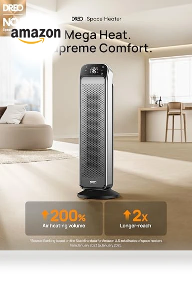 Space Heater Indoor — Portable Heating Solutions, Dreo