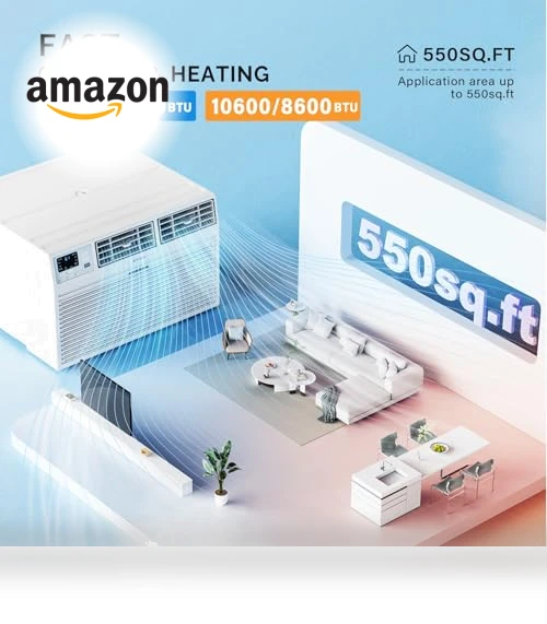 Through the Wall Air Conditioner with Heat — Wall, ROVSUN