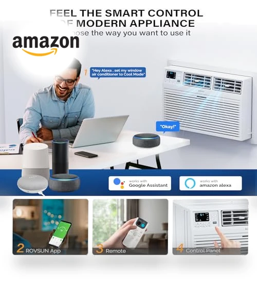 Through the Wall Air Conditioner with Heat — Wall, ROVSUN