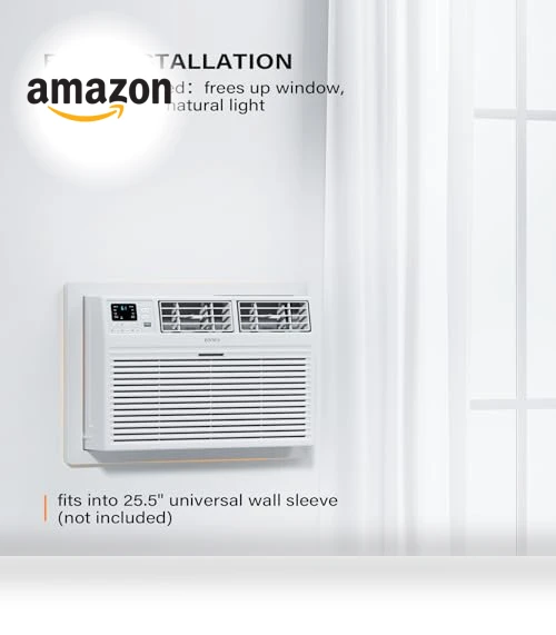 Through the Wall Air Conditioner with Heat — Wall, ROVSUN