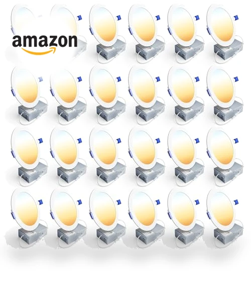 6 Inch LED Recessed Ceiling Light — Kits, Ensenior