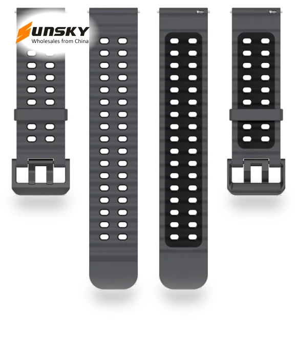 Ocean Dual Pin Buckle Silicone Watch Band — Bands
