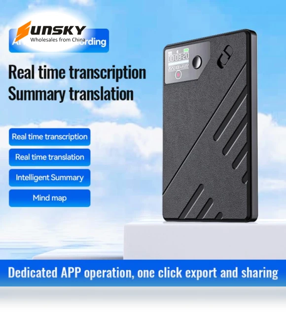OLED Display Smart AI Magnetic Recorder — Portable Audio Recorders, JNN