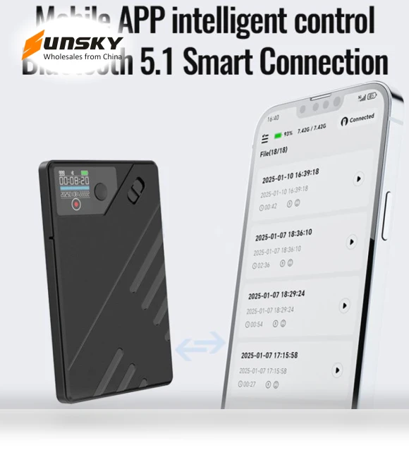 OLED Display Smart AI Magnetic Recorder — Portable Audio Recorders, JNN