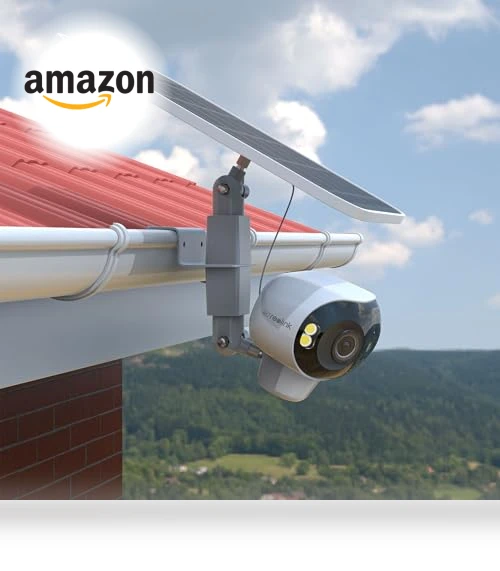 2-in-1 Gutter Bracket Mount for Security Camera and Solar Panel — Surveillance Enclosures & Mounts, VOMENC