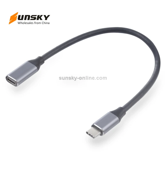 USB-C Male to USB-C Female Adapter Cable — USB