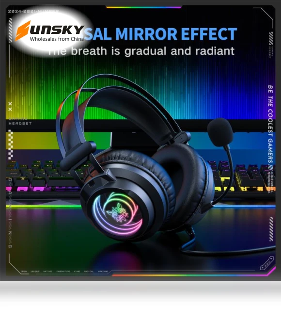 Abyssal Mirror Effect Game Headphones — Headsets, ONIKUMA