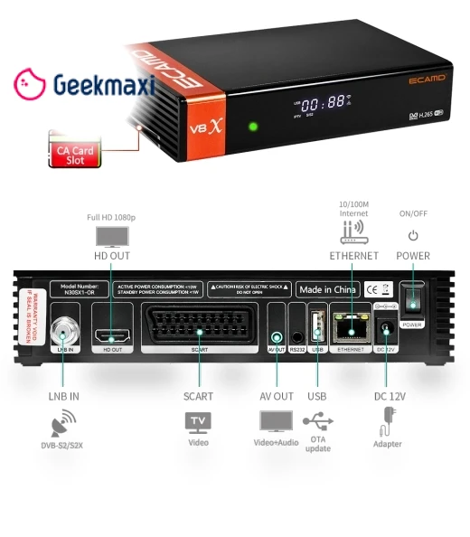 DVB-S/S2/S2X Set Top Box — Satellite TV Receivers, GTMEDIA