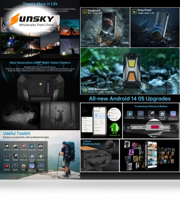 Night Vision Projector Rugged Phone — Mobiles, Unihertz
